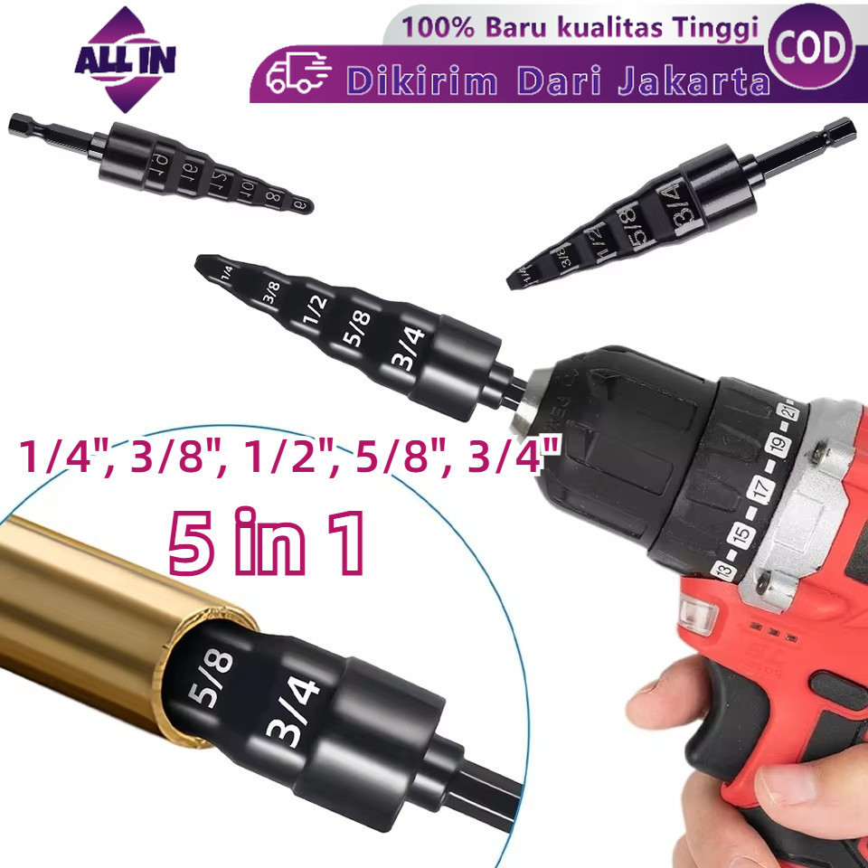 Kepala Mata Bor Tube Pipe Expander Alat Pembesar Lubang Pipa AC Kepala Mata Bor Tube Pipe Expander