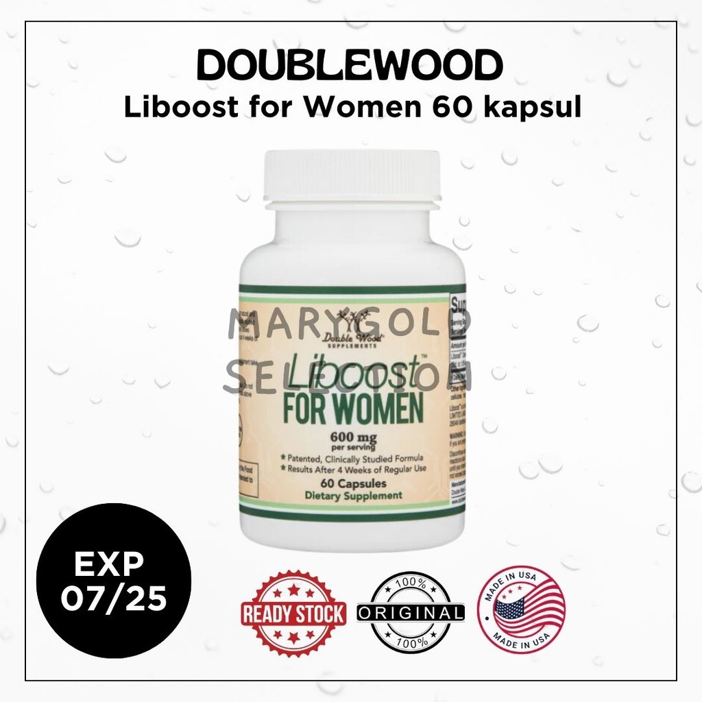 Doublewood Liboost for Women 600 mg 60 libido booster wanita pria suplemen herbal Double Wood Supple