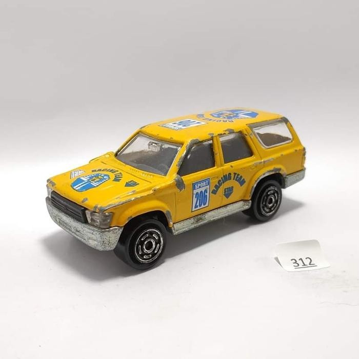 Vintage Majorette Toyota Runner Kuning Racing Team Diecast Loose Miniatur