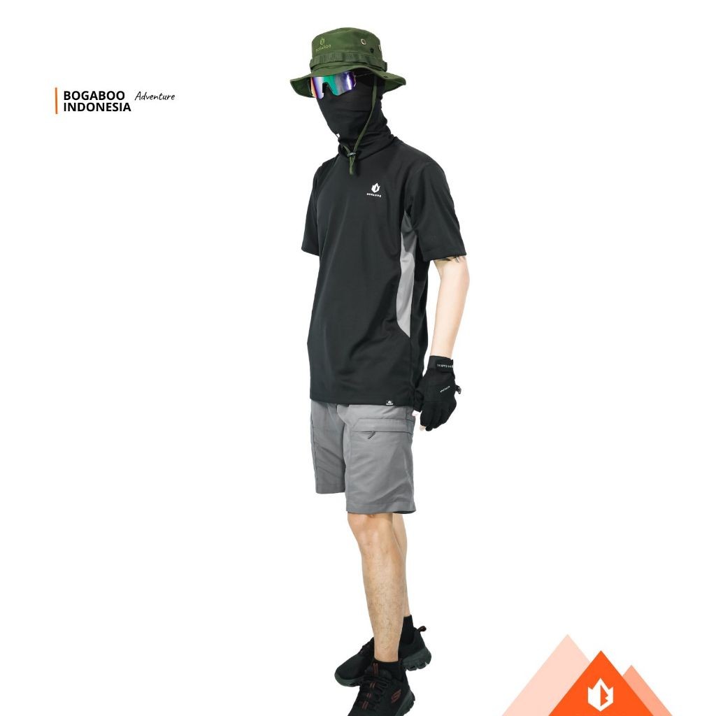 BOGABOO REYAH - Base Layer  Sports  Lengan Pendek  - Baselayer  Olahraga Outdoor Hiking Gunung