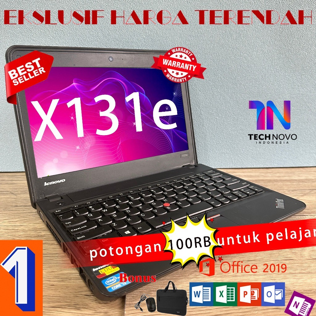 LENOVO Thinkpad Laptop X131E Core I3 RAM 4gb/8gb HDD 320GB SSD 128gb Peningkatan Mulus Second Berkua