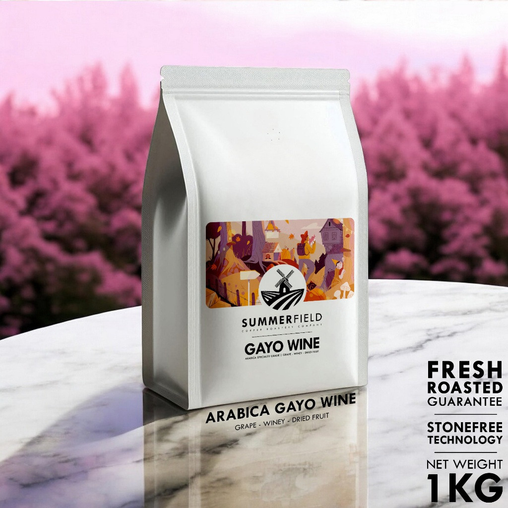 

Kopi Arabika Aceh Gayo Wine 1KG (Biji/Bubuk) Summerfield Specialty Grade