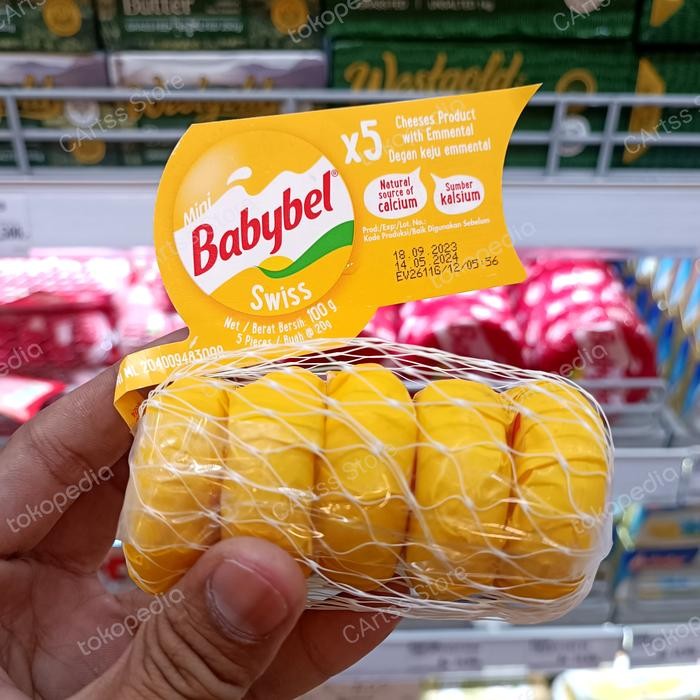 

Mini Babybel Cheese Swiss - 100 gram