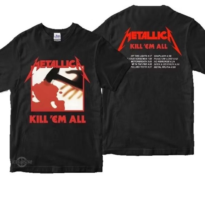 kaos METALLICA Kill them all Premium tshirt metallica kaos band metallica and justice enter sandman