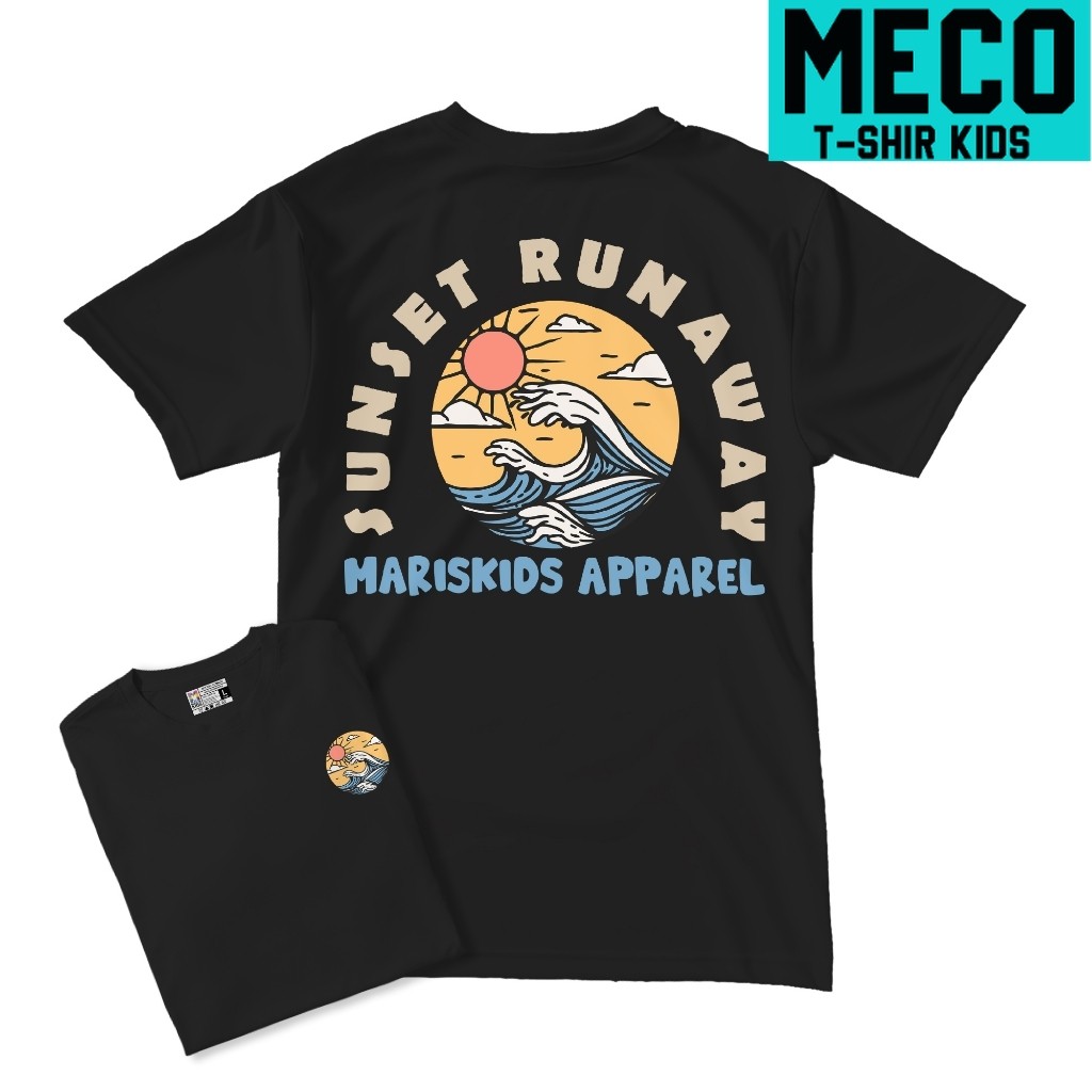 BAJU ANAK //  Kaos Pantai Anak Distro Premium Katun 30s Laki Laki Cowok 1 - 10 Tahun Unisex  - SUNSE