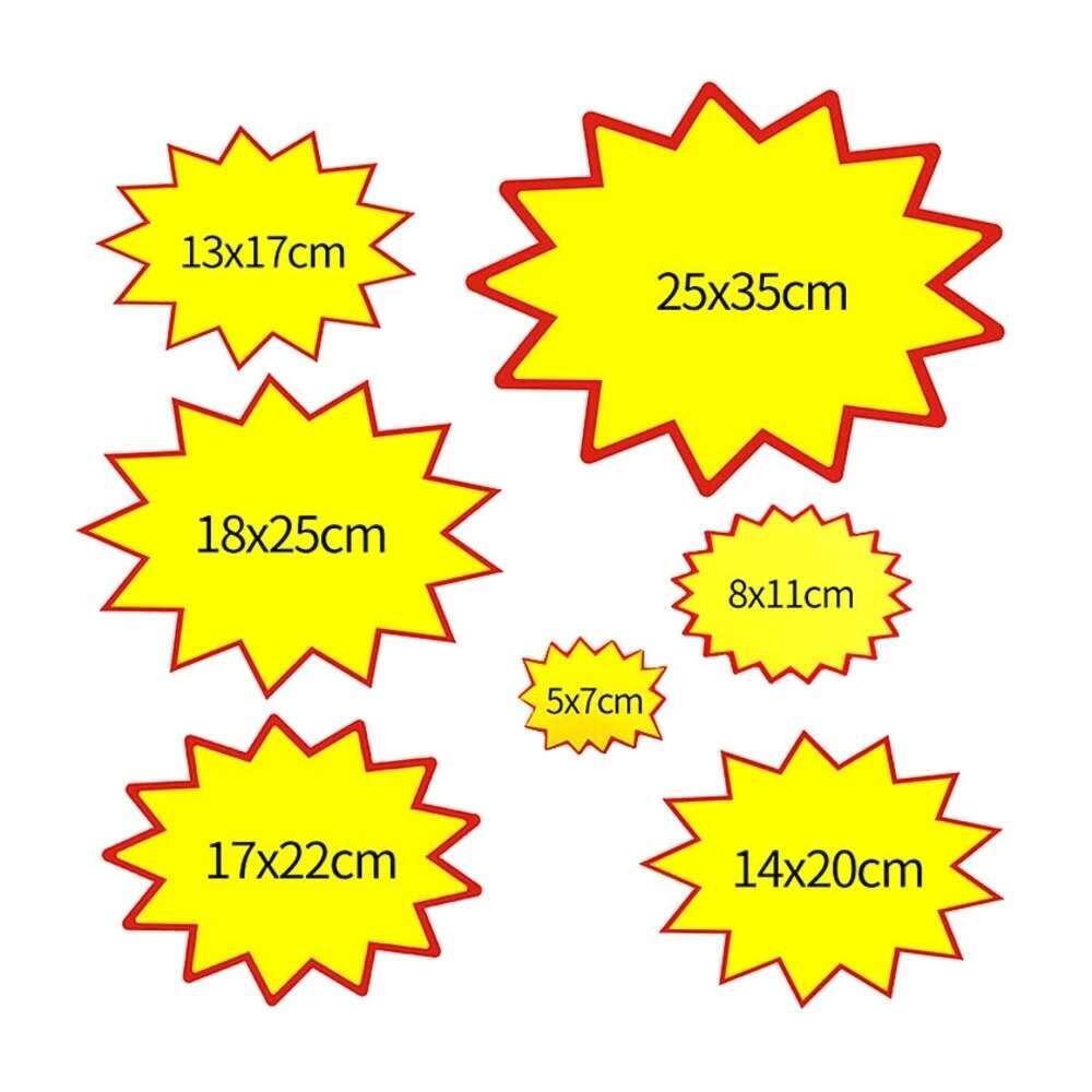 

200pcs Pop Explosion Poster Promotions Sale Paper Card Board Price Label Tag Signage In Store Display Advertising Signboard