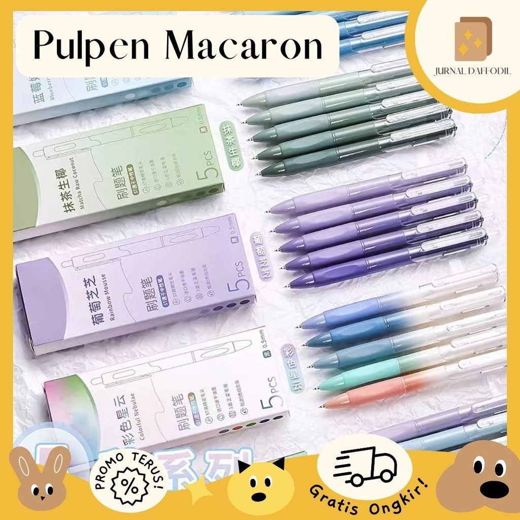 

Jurnal Daffodil - Pulpen Morandi Edition Pulpen Morandi Pena Pastel Color 0.5mm Brush Pen