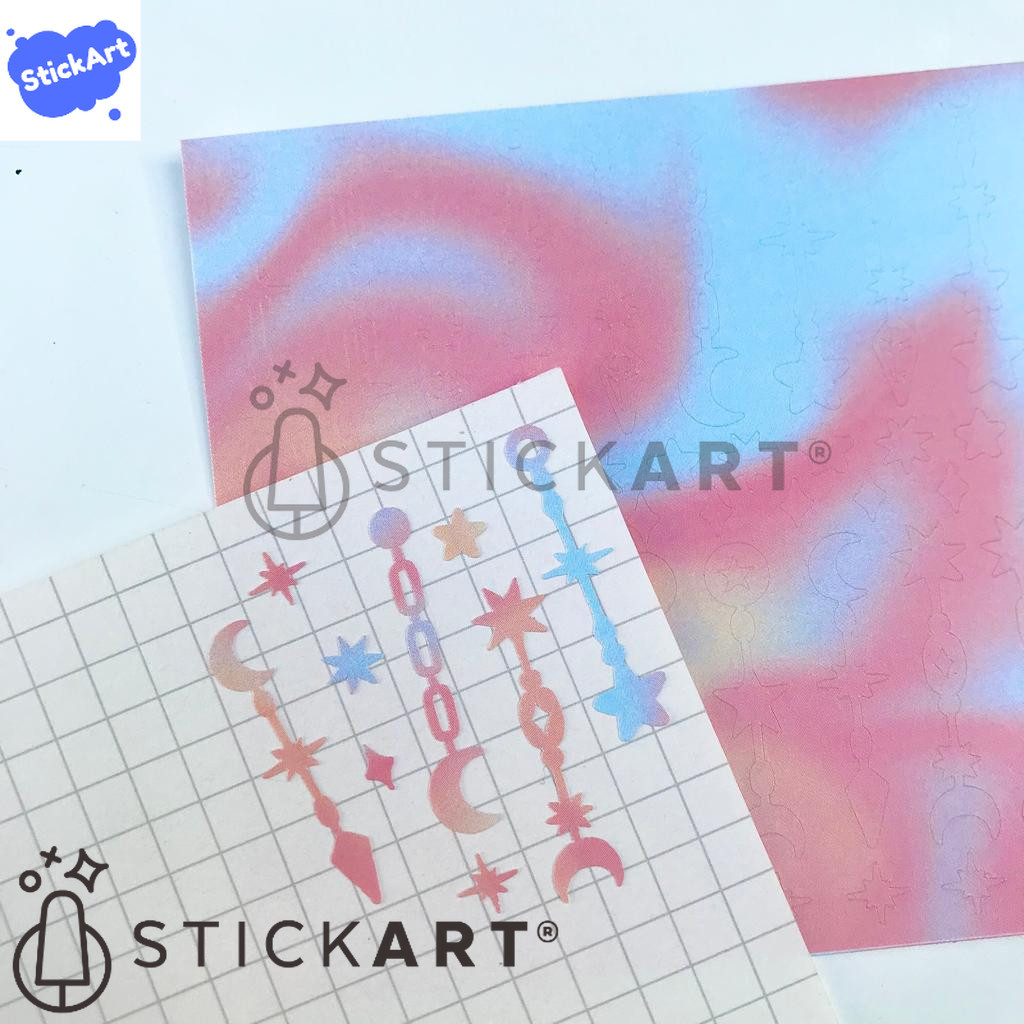 

[STICKART] Mini Deco Sticker Warna Warni/ Kpop Polco Photocard Sticker/ Dekorasi Jurnal BAHAN DAN KWALITAS PREMIUM