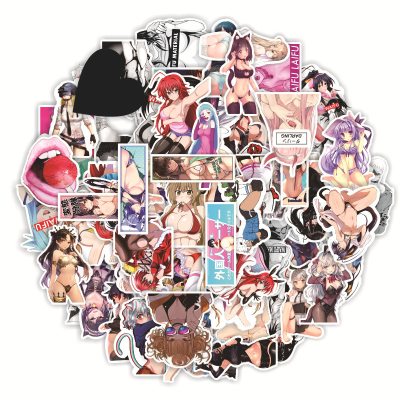 

10/30/50/100pcs Cartoon Sexy Bunny Stickers Laptop Bicycle Guitar Skateboard Sticker Kid DIY Graffiti Waterproof stickers