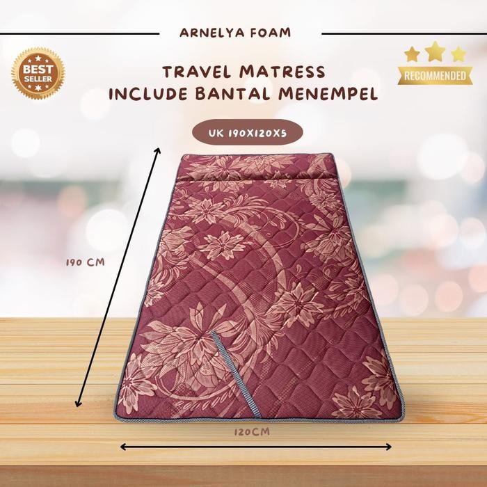 Kasur busa Lipat kain springbed Ukuran 120x190 5cm - Furniture Praktis cowok Tidur Camping matras mu