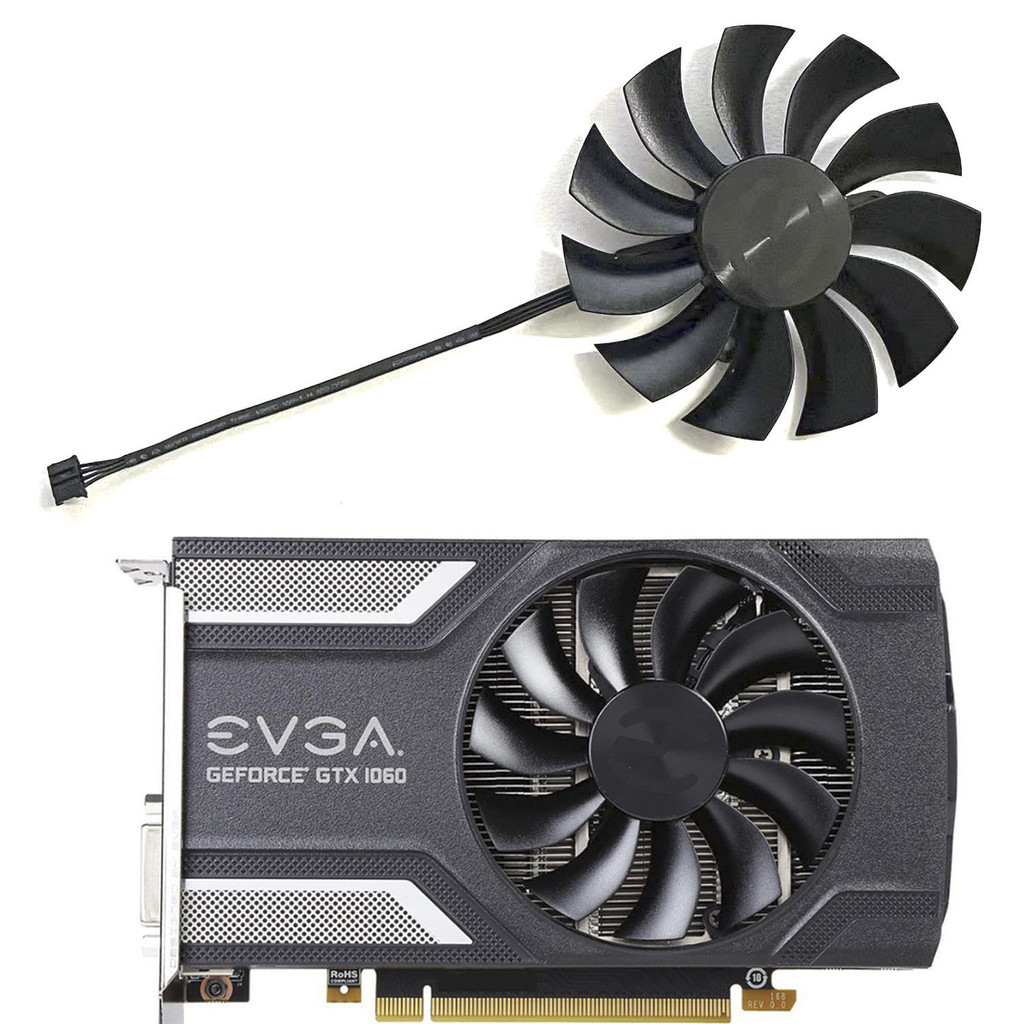 New 85MM 4PIN PLA09215B12H GPU Cooler for EVGA GeForce GTX 1060 960 950 GAMING Graphics Card Cooling