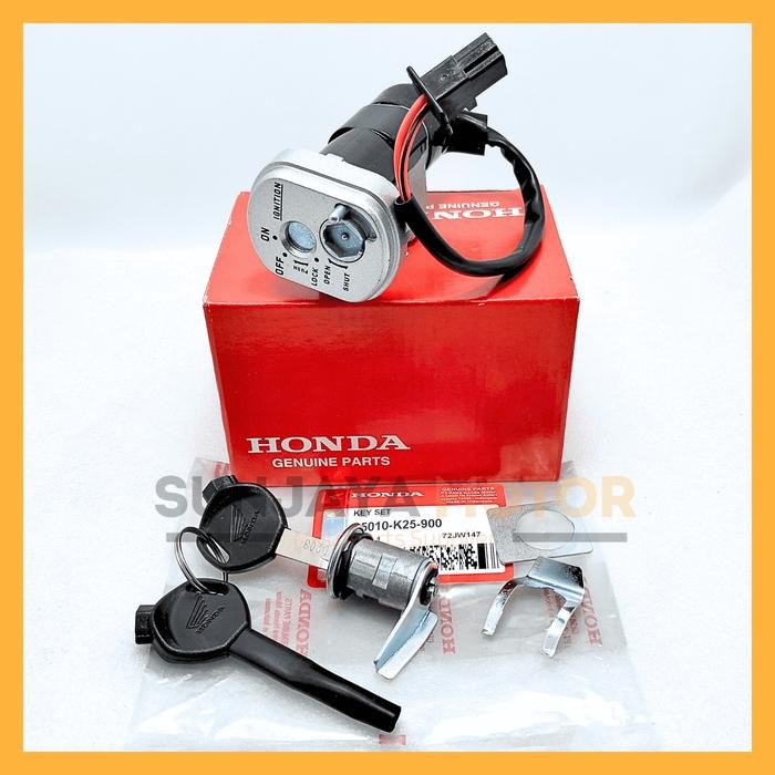 JAMIN MURAH Kunci Kontak Set K25 Keyset Original Honda Beat Karbu Beat FI Beat Pop Beat ESP Kunci Mo