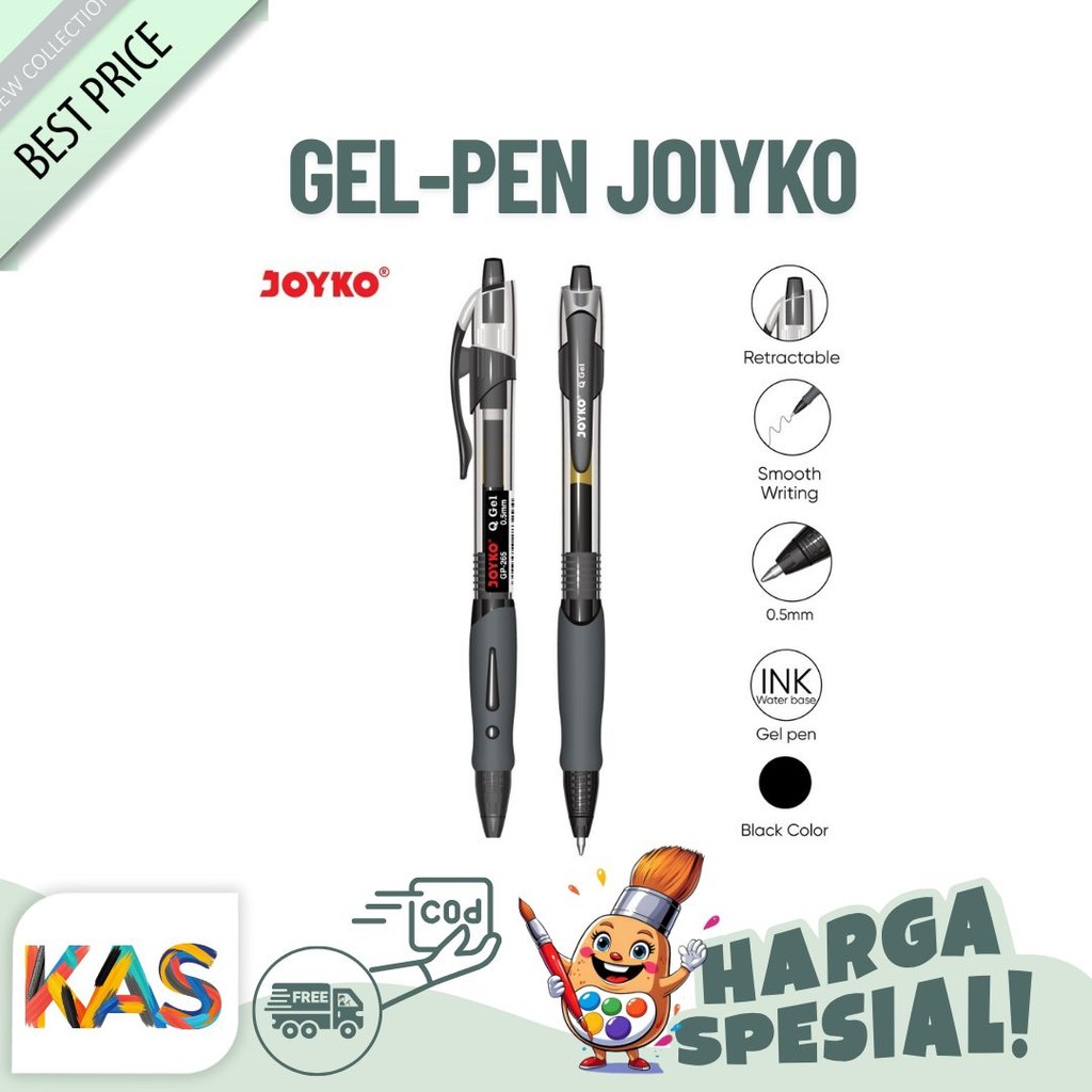 

Pulpen Joyko Gel Pen Joyko Gp-265 BN Tip 0.5 mm Pastel - Murah Satuan