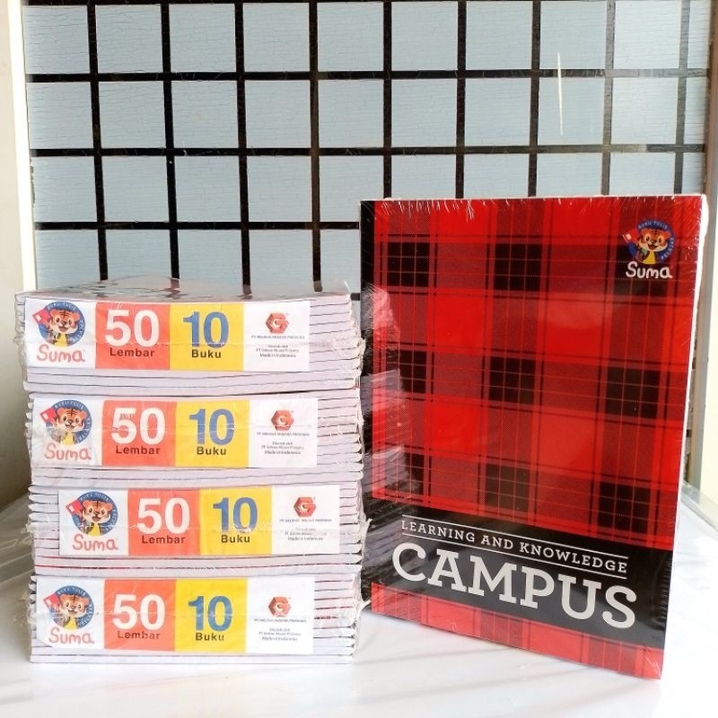 

Buku Tulis Campus Suma 50 Lembar ( 1Pak/10Buku )