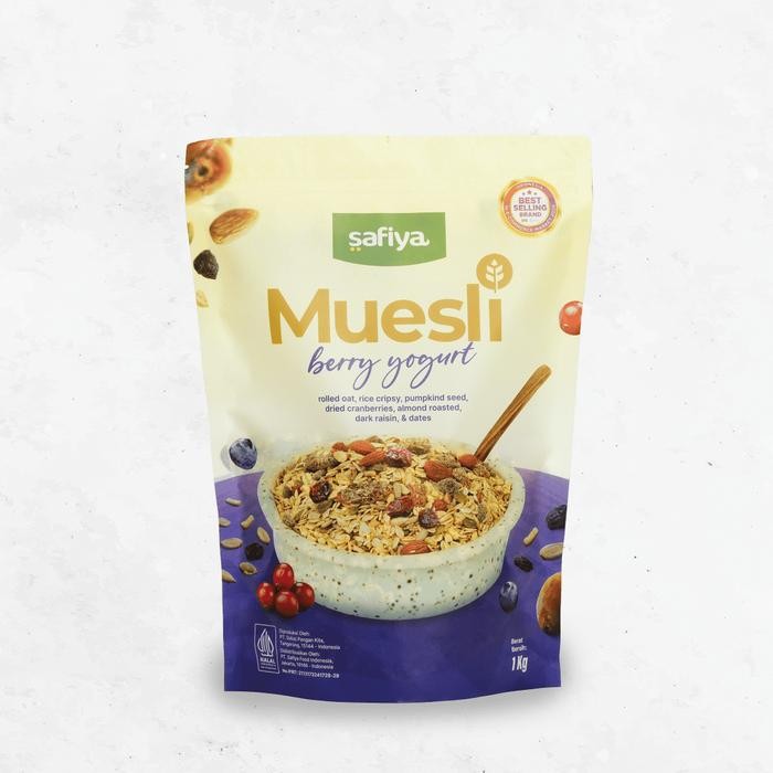 

Muesli Berry Yogurt Safiya 1 Kg - Sereal Sarapan - 1 kg