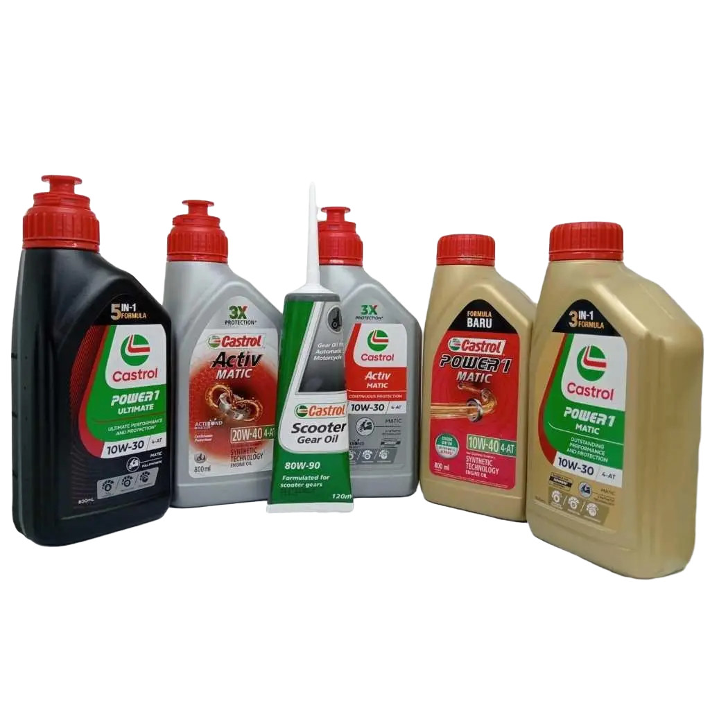 Paket Oli Castrol Matic Oil Varian Isi 800 ML & Castrol Gear Oil 120 ML (Dijamin ASLI) ,  Active Mat