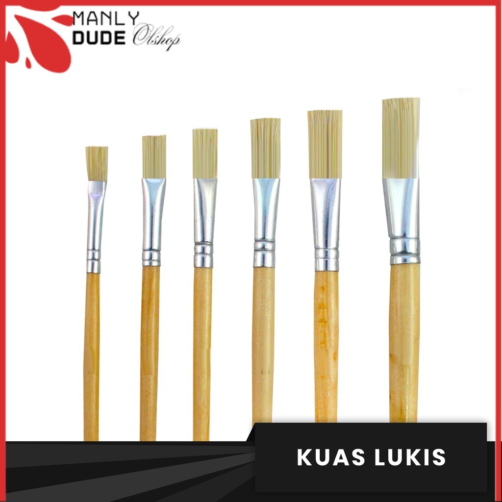 

MANLYDUDE Kuas Lukis / Kuas Cat / Kuas Lukis No 6 8 10 12 / Kuas Lukis Maxi