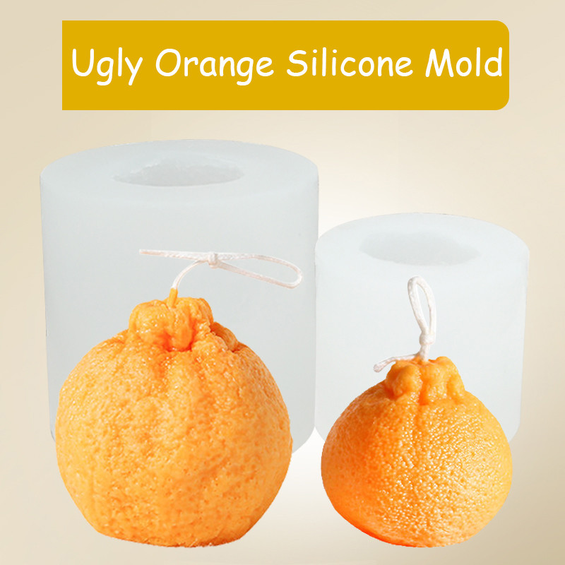 

3D Oranges Silicone Mold DIY Fruit Ugly Orange Candle Mould Handmade Clay Gypsum Ornaments Manufacture Factory Household Items
