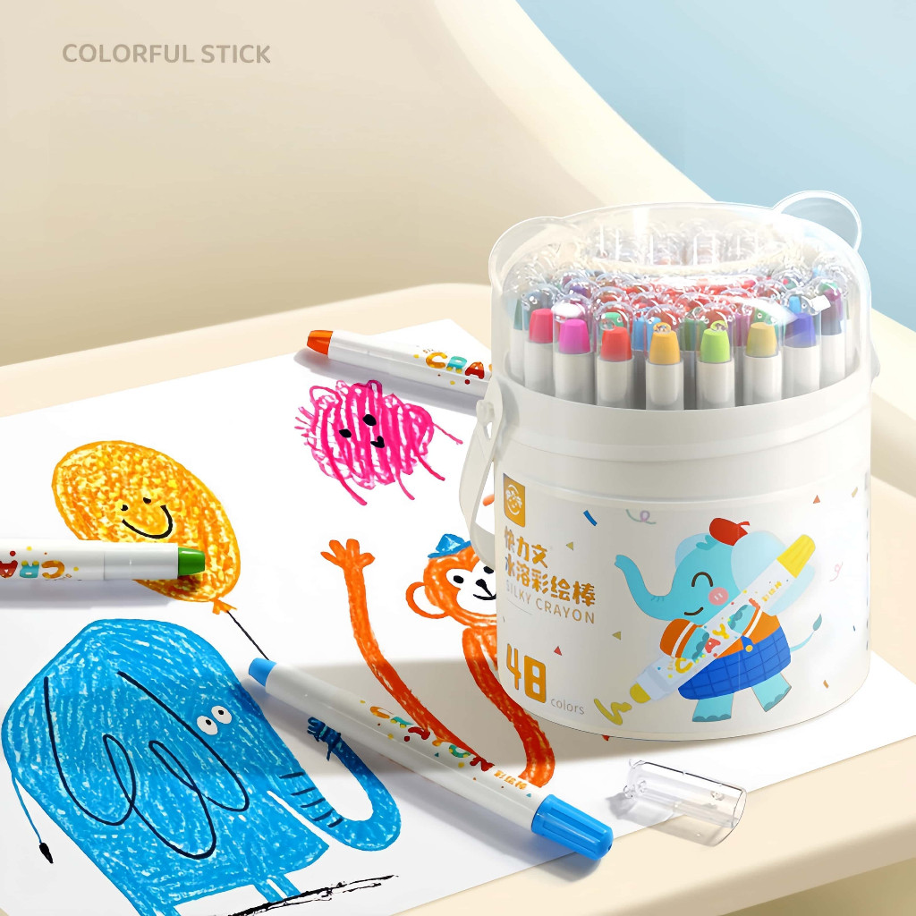 

JAMIN MURAH !!!【Ready Stock】Crayon Putar Washable 24/36/48 Warna Tidak ada tangan yang kotor Non Toxic Krayon Anak-anak(BISA LANGSUNG ORDER)