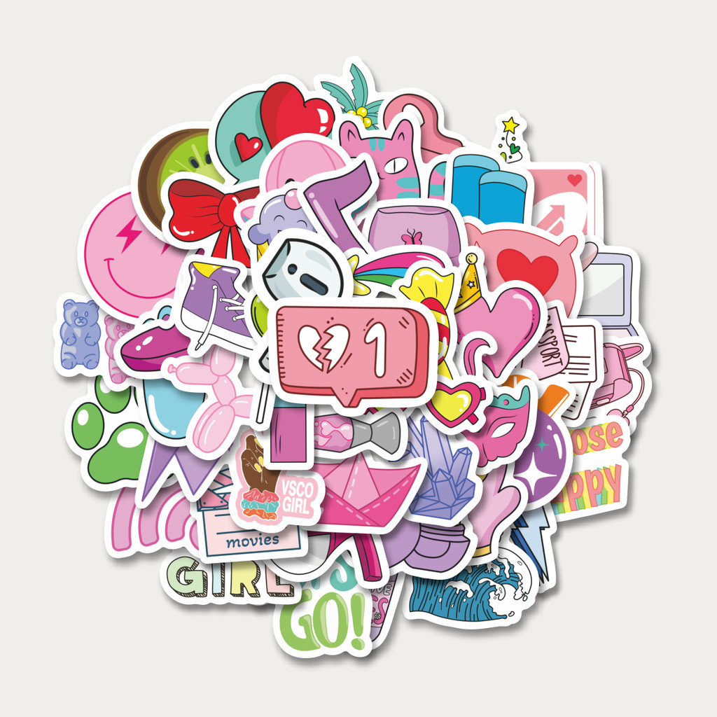 

Sticker Pack Stiker VSCO Girl and Aesthetics Stiker | Sticker TUMBLR | Stiker LAPTOP KOPER HELM
