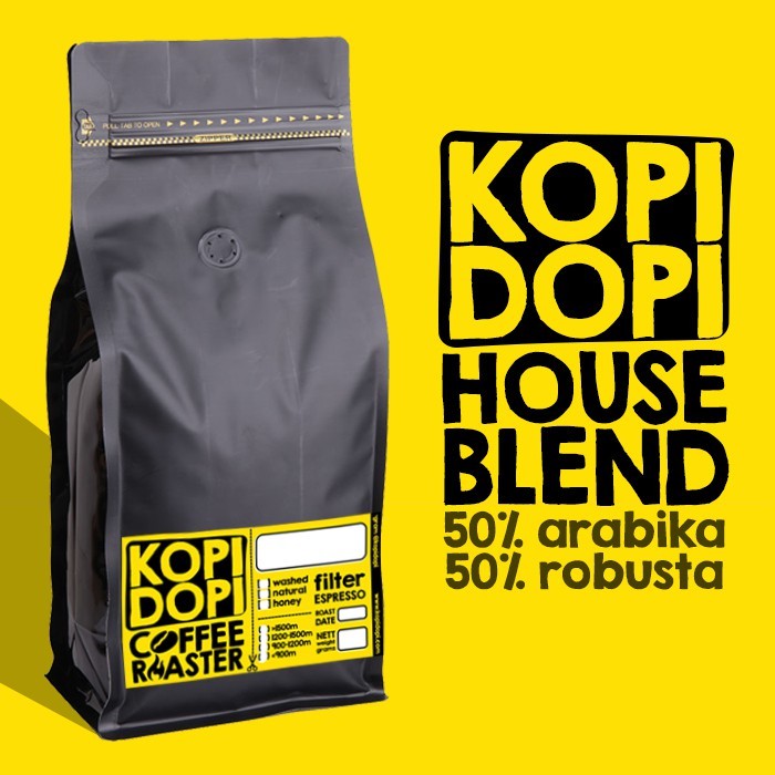 

HOUSE BLEND Espresso Es Kopi Susu 50 50 Arabika Robusta Lampung 1kg