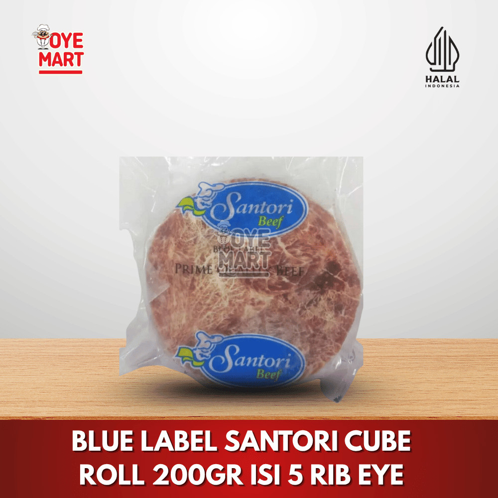 

BLUE LABEL WAGYU SANTORI CUBE ROLL RIB EYE 200GR ISI 5 1KG / DAGING STEAK SAPI