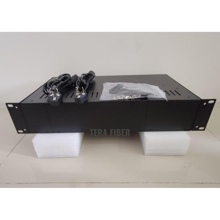 RACK MEDIA CONVERTER HTB 14 SLOT DOUE POWER RACKMOUNT RAK SERVER HTB