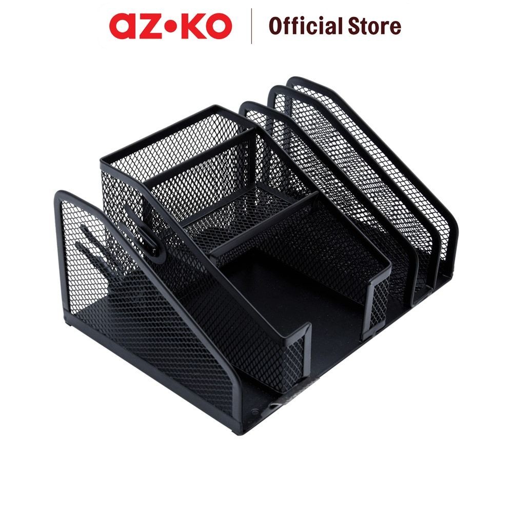 

AZKO Organizer Alat Tulis Dengan Pemotong Isolasi Stationery Organizer With Tape Cutter Tempat Penyangga Pulpen Pensil Perlengkapan Atk