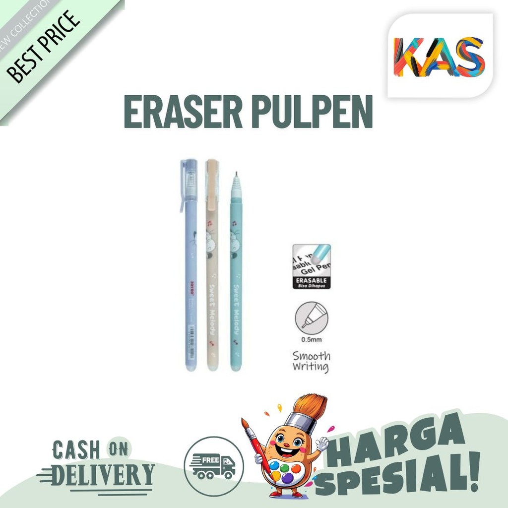 

Promo! Pulpen Bisa Dihapus/Erasable Gel Pen Joyko GP-334 Shokyo 7 Gel 0.5 mm - Satuan