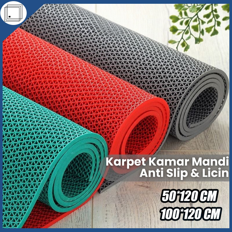 Keset Karpet PVC Anti Slip /Kamar Mandi Karpet /Keset Kamar Mandi/Alas Kamar Mandi Anti Slip/Masjid