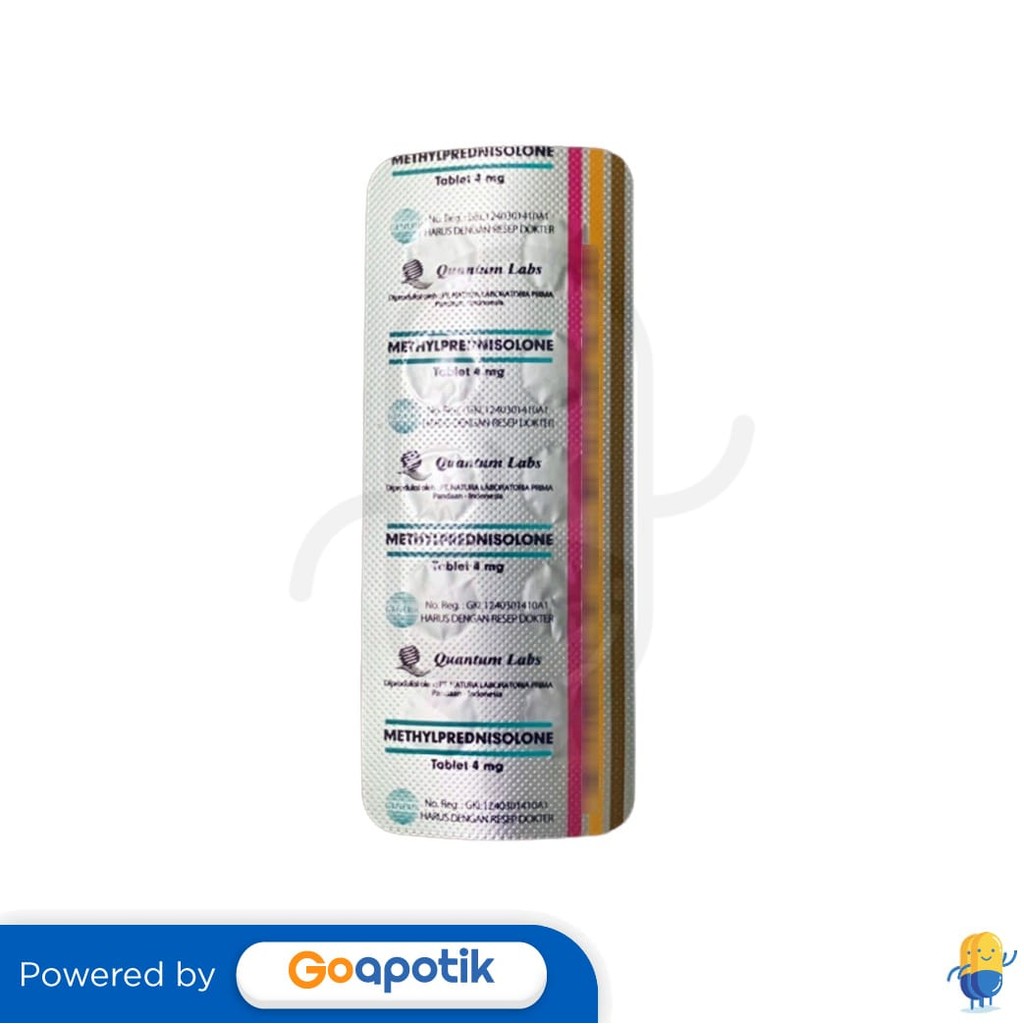 Methylprednisolone Quantum 4 Mg Strip 10 Tablet
