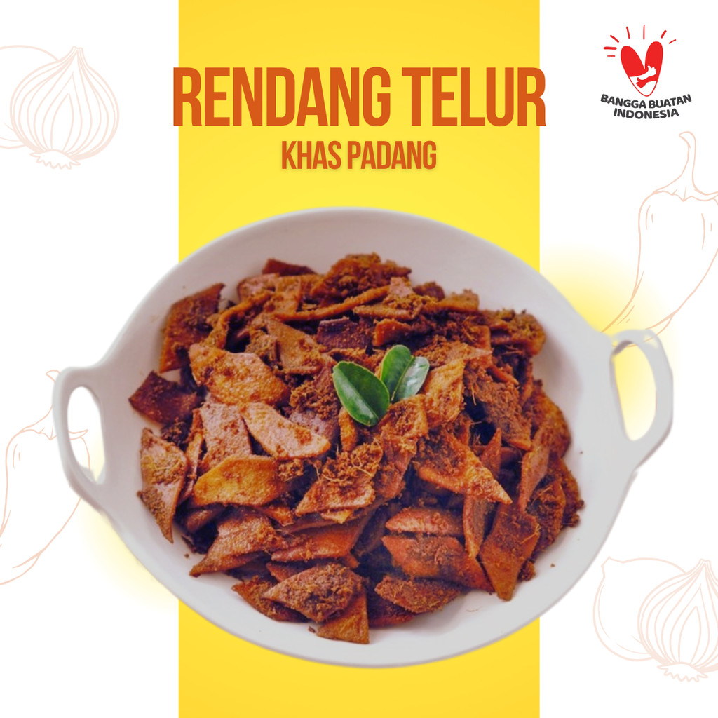 

Keripik Rendang Telur Cemilan Khas Padang Gurih Pedas