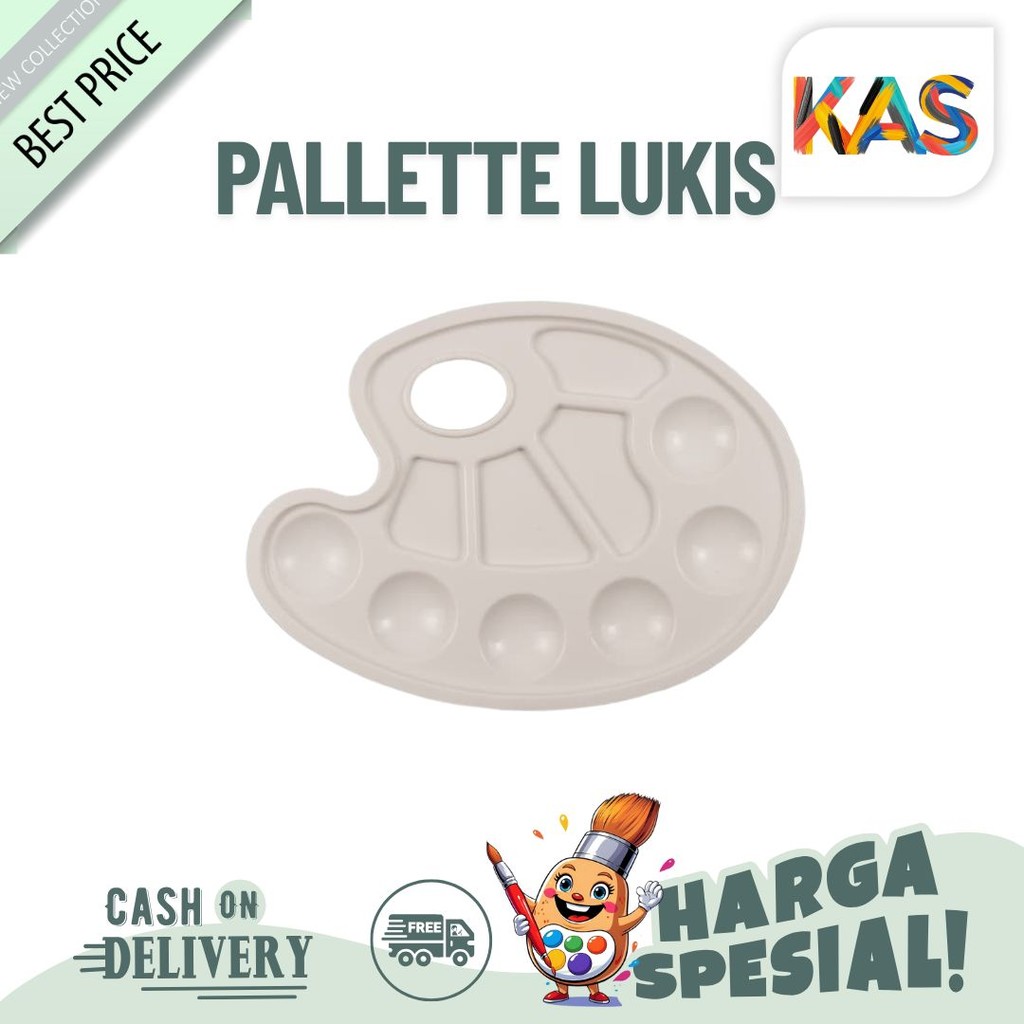 

Palet / Palette Tatakan Lukis Joyko PLT-111 Warna putih Eceran