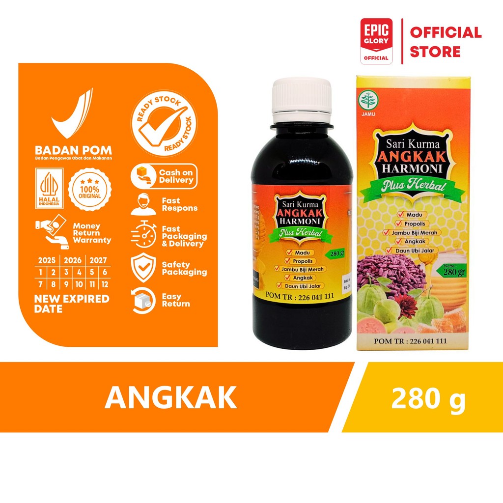 

sari kurma madu angkak plus propolis 280 gr