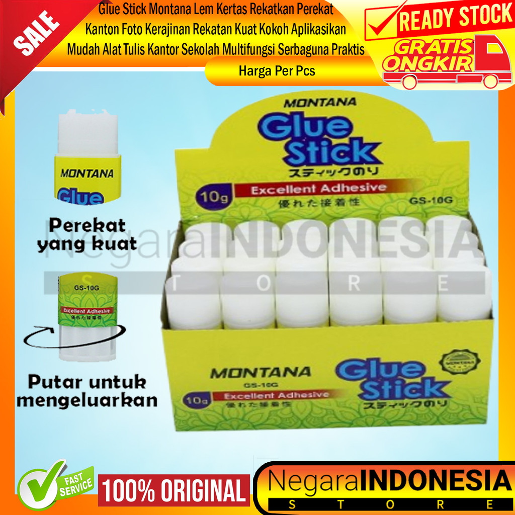 

Glue Stick Montana Gs 25 Gram Efektif Rekat Batangan Tulis Putih Kuning Aman Praktis Pakai Perekat Kantor Sekolah Kualitas Tahan Lama Bersih Cepat Lengket Pengelem XREE Terbaik Vinyl Multifungsi Serbaguna