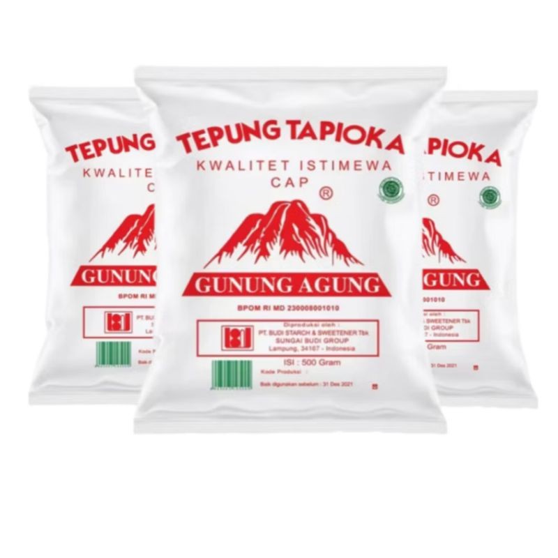 

[TERMURAH] Tepung Tapioka Gunung Agung 500gr