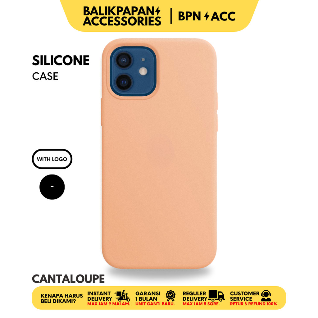 Silicone Case iPhone Full Cover Cantaloupe- BALIKPAPAN ACC