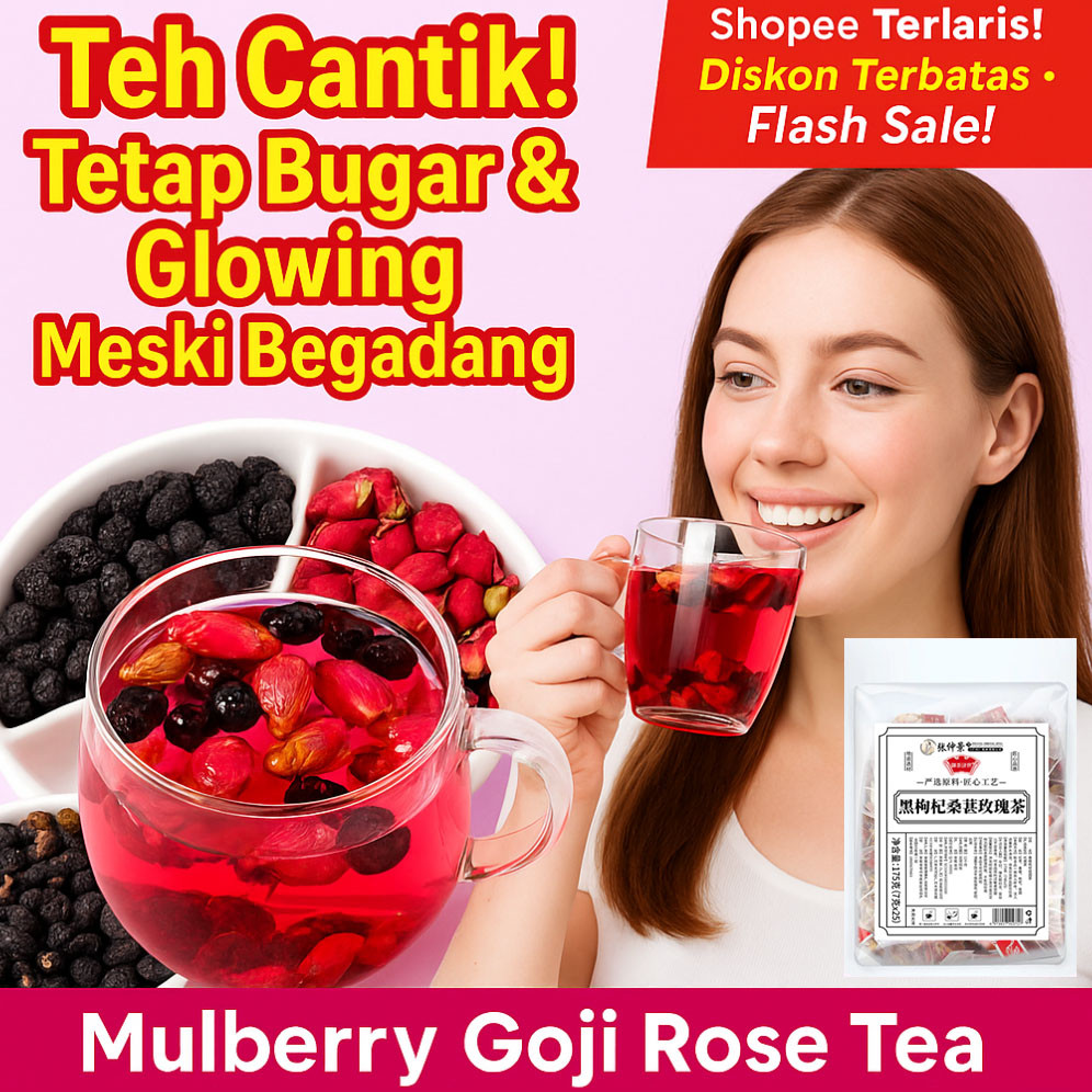 

⚡COD⚡【Tidak takut begadang】Black Wolfberry Mulberry Red Date Rose Tea/Teh mulberry, wolfberry dan mawar/Teh Bunga Kering Kurma Merah Murbei Hitam Wolfberry Merah Wolfberry Merah Kombinasi Teh/Begadang Teh Memperbaiki Warna Kulit/Teh Pelindung Hati
