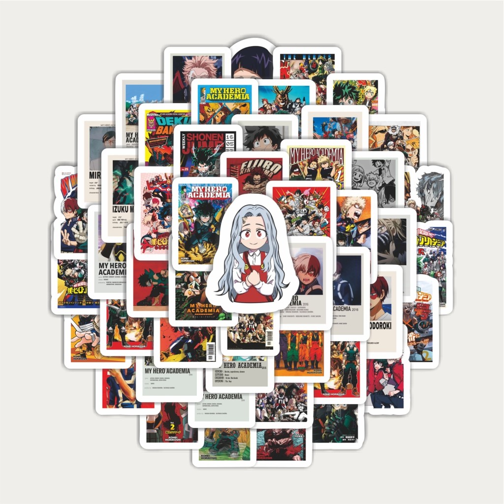 

Sticker Pack Stiker Poster Desain Anime Jepang My Hero Academia | Sticker TUMBLR | Stiker LAPTOP KOPER HELM