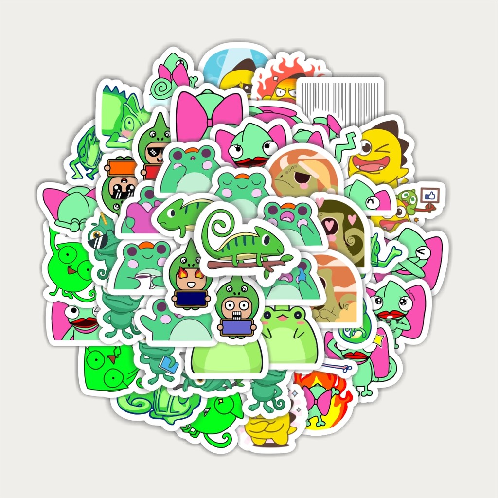 

Sticker Pack Stiker Hewan Bunglon | Sticker TUMBLR | Stiker LAPTOP KOPER HELM