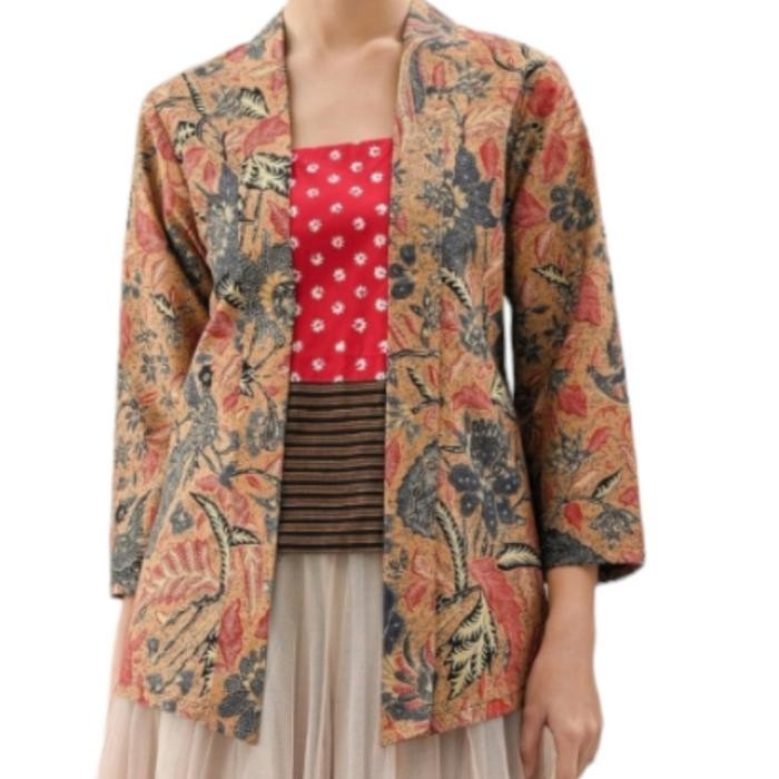 

kebaya kutu baru batik katun kombinasi lurik yollan - kode 1, S