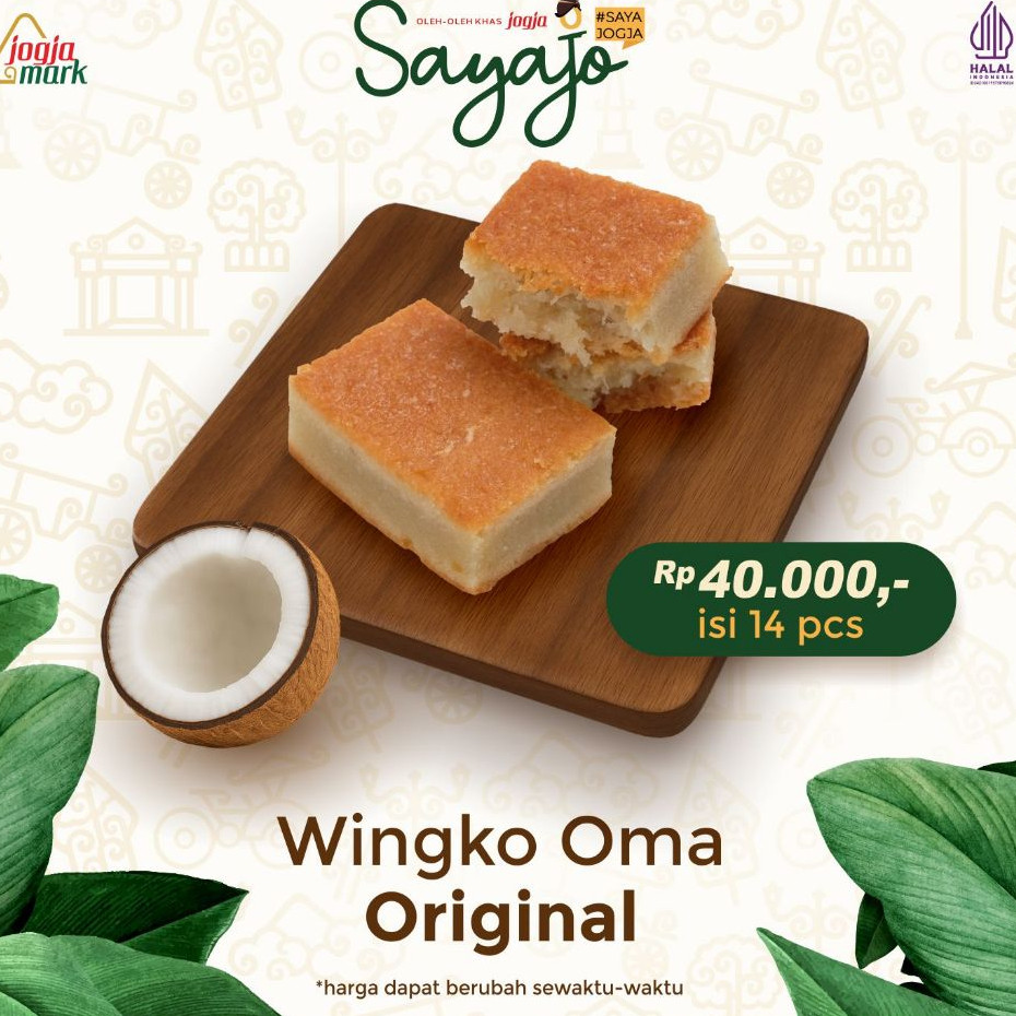 

SAYAJO OLEH OLEH WINGKO OMA ORI / OLEH-OLEH JOGJA