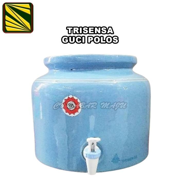 Tempat Guci Galon Air Minum, Guci Galon, Guci Keramik Trisensa - Polos