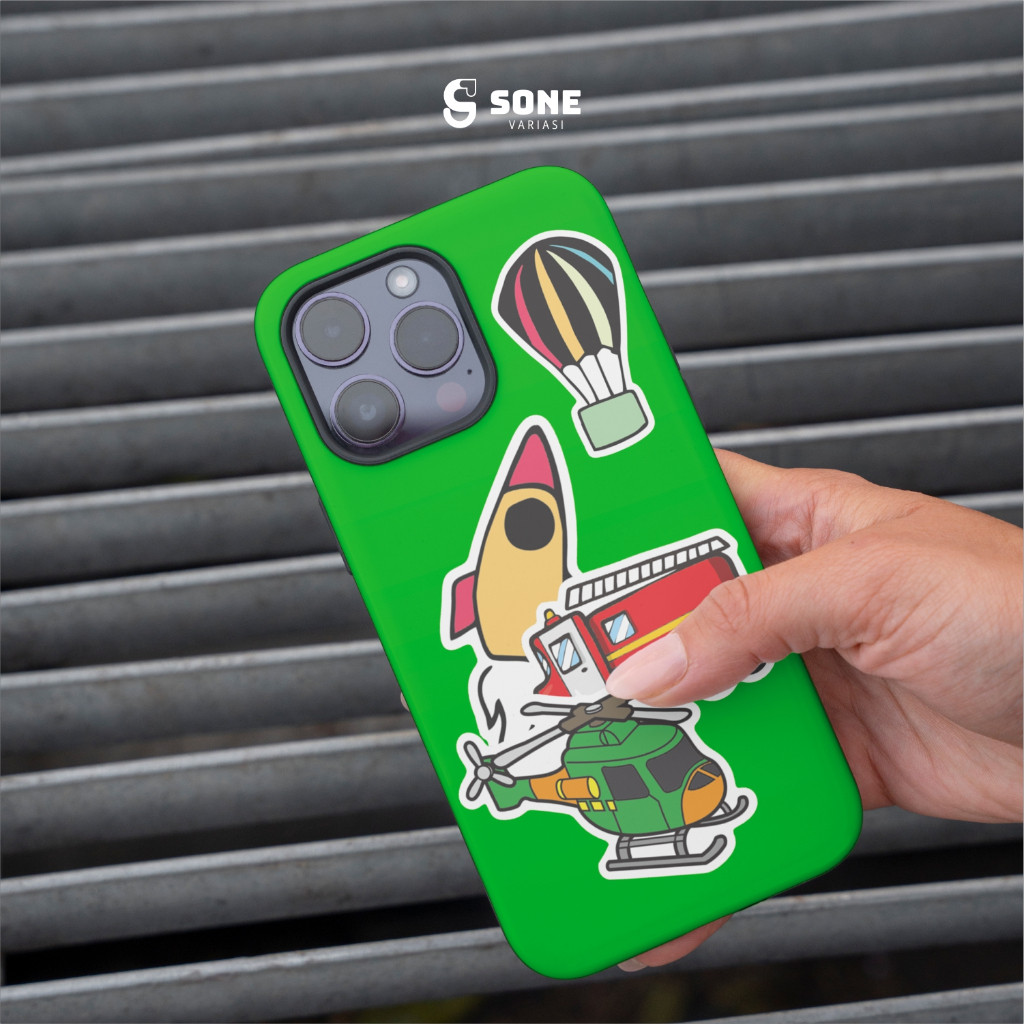 

Sticker Pack KENDARAAN Aesthetic Paper Vinyl Waterproof Dekorasi Stiker Laptop Buku Journal Koper