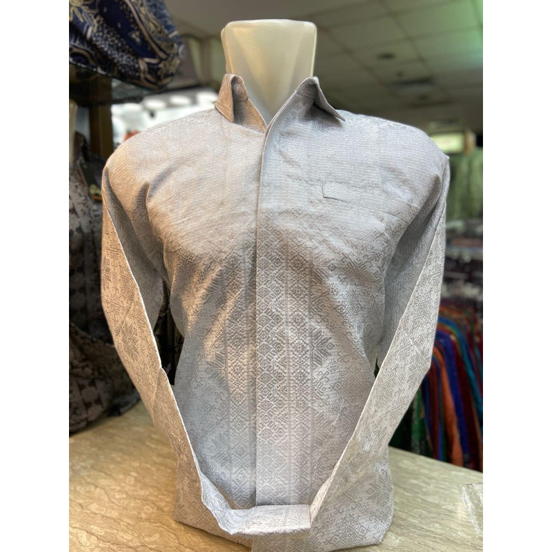 COD - KEMEJA SONGKET PRIA ( FURING FULL ) KEMEJA PRIA SONGKET PALEMBANG-BAJU SONGKET PALEMBANG / ATA