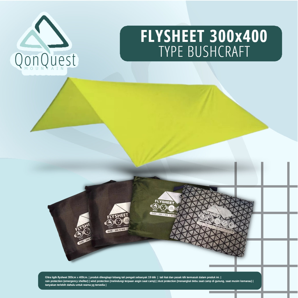 [COD] Flysheet 3x4 waterproof bushcraft traptrent / bivak 4x3 meter flyshet 3x4 / fly sheet 3x4 wate