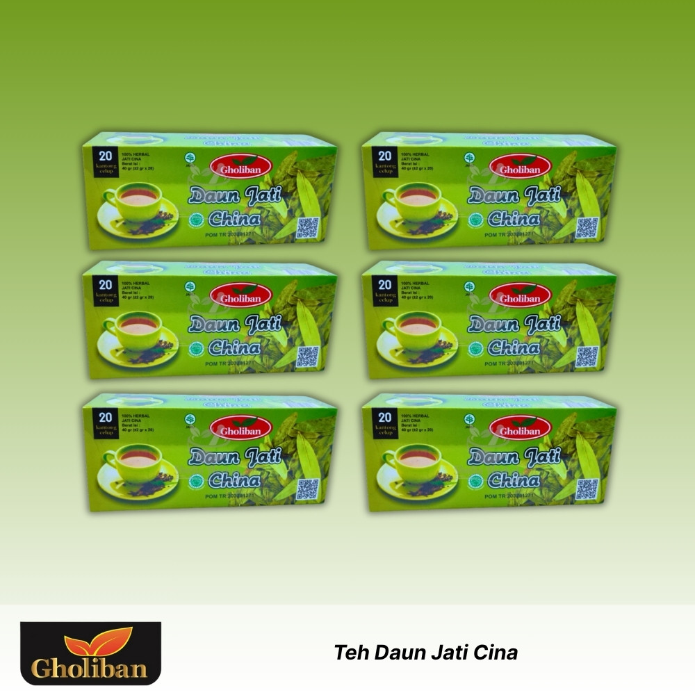 

GHOLIBAN - Teh Daun Jati Cina - 6 x 40gr