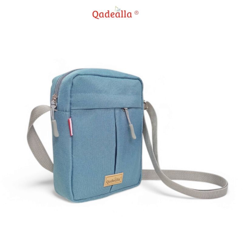 Tas Selempang Sling Bag Wanita Pria Kanvas Dompet HP Phone Premium