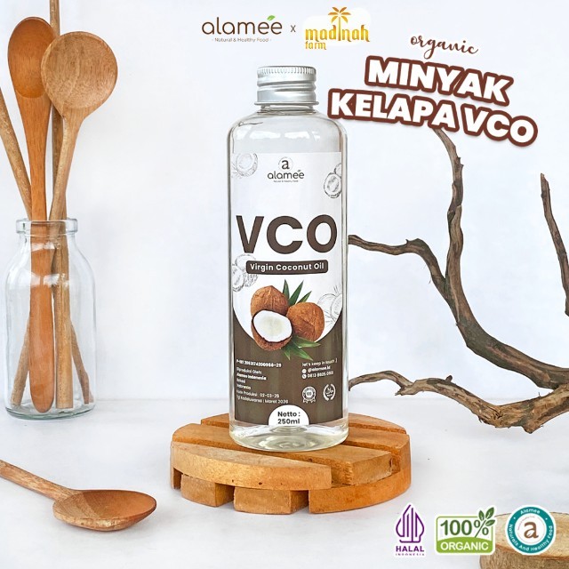 

ALAMEE Virgin Coconut Oil Minyak Kelapa Murni Extra VCO Asli Dapat Diminum Organik Masak Minum madinah