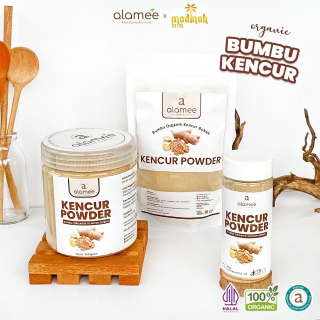 

ALAMEE Kencur Bubuk Bumbu Dapur Organik Murni Asli Tanpa Campuran Powder Spice madinah
